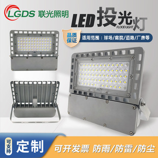 LED泛光灯投光灯200W户外防水高杆灯绿化投射灯工棚灯庭院照明灯