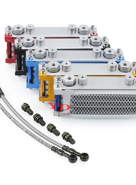 越野摩托车monkey bike油冷器猴子车弯梁车机50-140cc铝制散热器