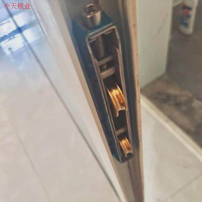 塑钢地滑轮断桥铝合金滚轮双铜轮不锈钢门窗滑轮重型移门推拉门