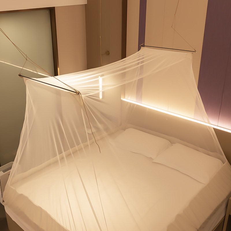 乐飞思N4Ppro新款方顶便携可折叠旅行蚊帐家用户V外懒人免搭学生