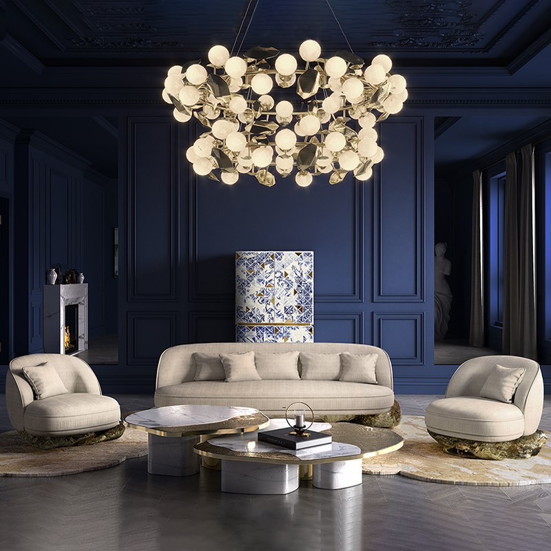 意式轻奢高档单人沙发椅客厅接待椅设计师款O异性休闲椅样板房沙