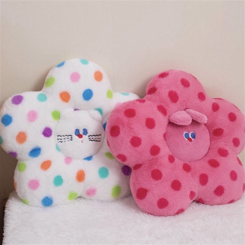 可爱ins多巴胺花朵抱枕u太阳花花瓣靠垫客厅沙发彩色靠枕飘窗坐垫