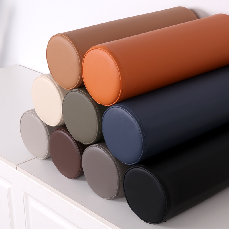 沙发圆柱抱枕靠背k枕新中式扶手枕真皮靠枕靠垫高密度海绵腰枕腰