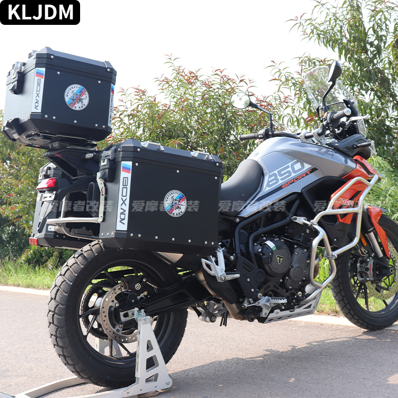 JDM适配凯旋Tiger850adv保险杆护杠三箱引擎护甲客厅灯罩水箱护网