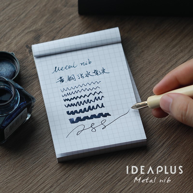 IDEAPLUS黄铜蘸水笔Kakimori平替全铜手工不锈钢黄铜笔尖钢笔淡彩