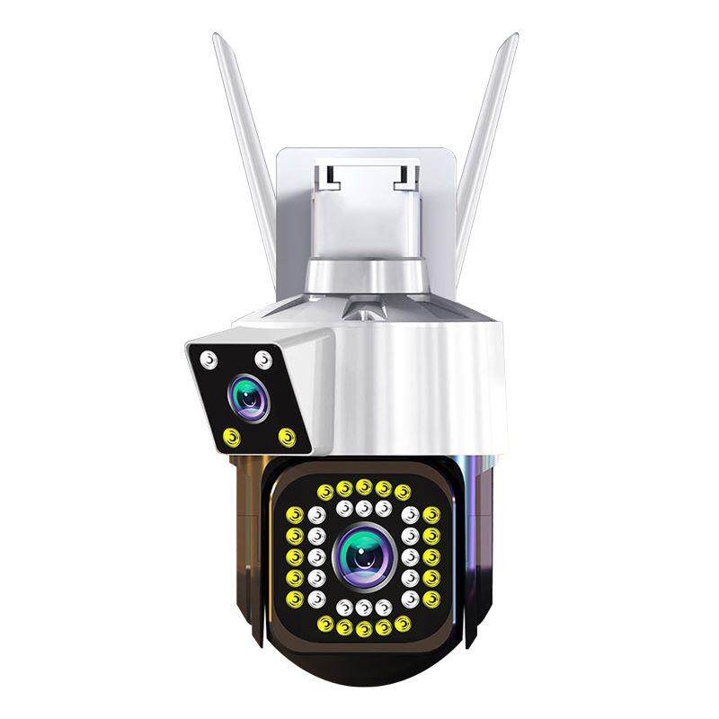 警视卫双画面无线监控器360度摄像头4g无网家用高清室外连手机