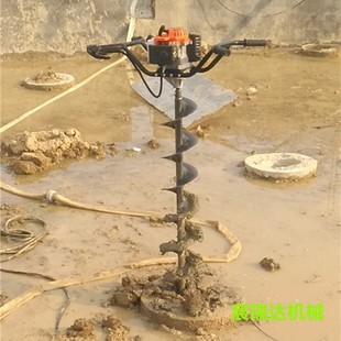 管樁清孔機掏樁芯土工具建筑工地輕便手扶掏樁機使用靈活操作簡單