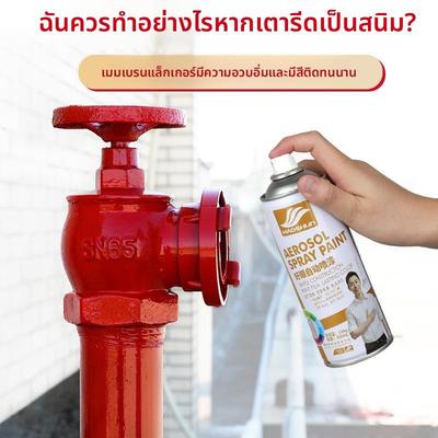 好顺自动手摇自喷漆金属防锈家具木器漆电动车改色涂鸦黑白色油漆