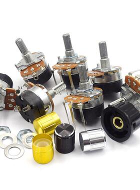 WH138-1 B 5K/10K/20K/50K/100K/250K/500K 带开关调光调速电位器