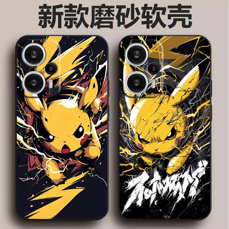 适用于适用于红米Note12TPro手机壳皮卡丘新款卡通宝可梦防摔潮牌