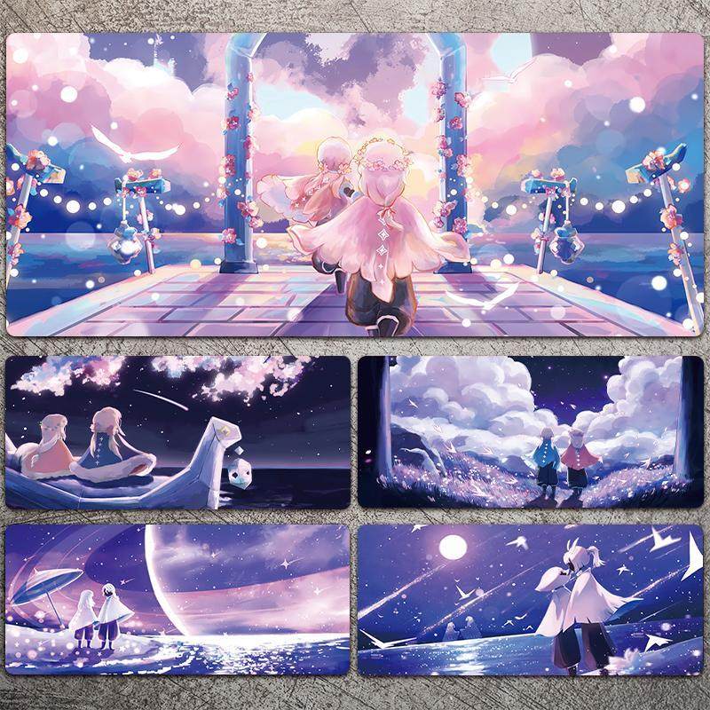 光遇鼠标垫超大号电竞游戏动漫二次元家用男女生电脑键盘办公桌垫