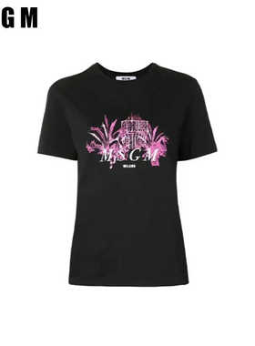 孤品特价MSGM潮牌宽松休闲BF风字母短袖百搭T