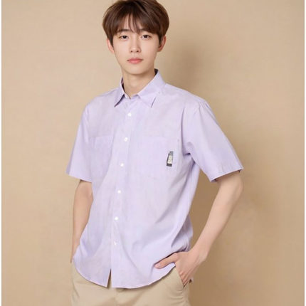 全新未使用MSGM复古纯棉短袖衬衫