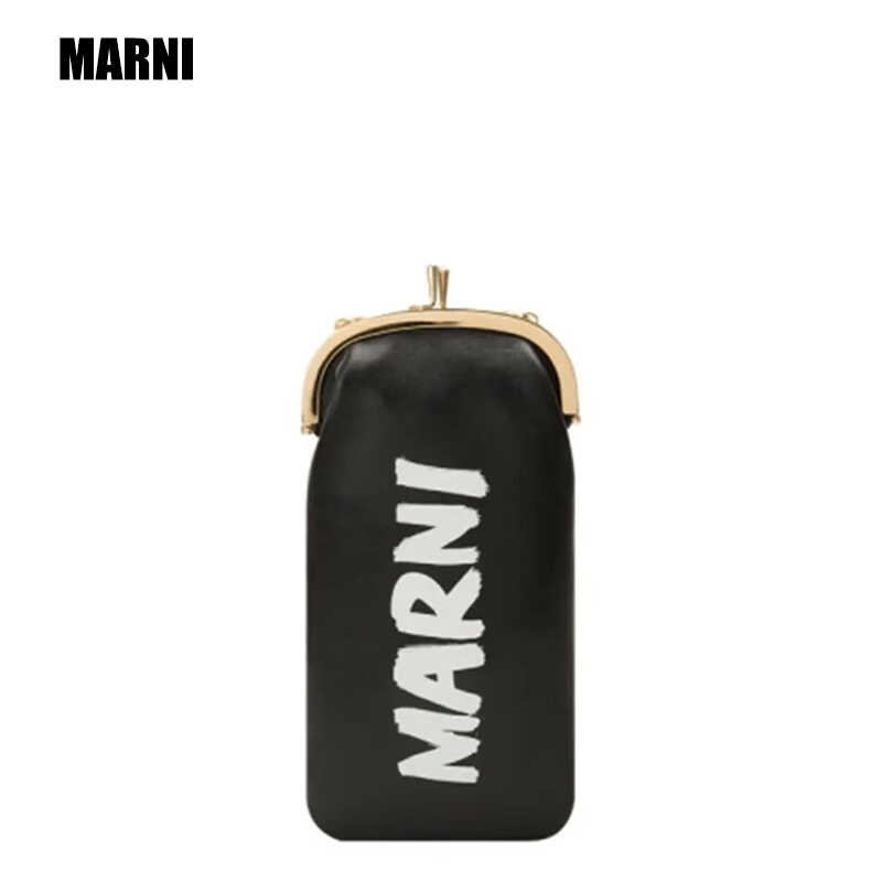 牛皮复古金属卡扣MARNI