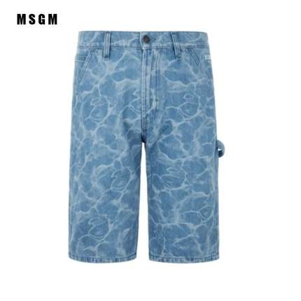 MSGM休闲舒适百搭牛仔短裤