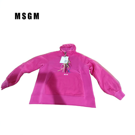 孤品特价MSGM时尚休闲舒适百搭潮流女士连帽卫衣