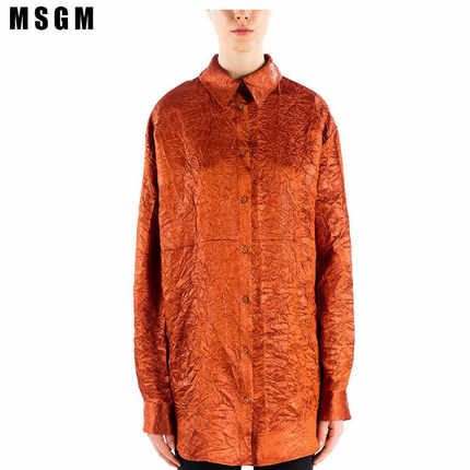 MSGM宽松百搭女士长袖衬衫