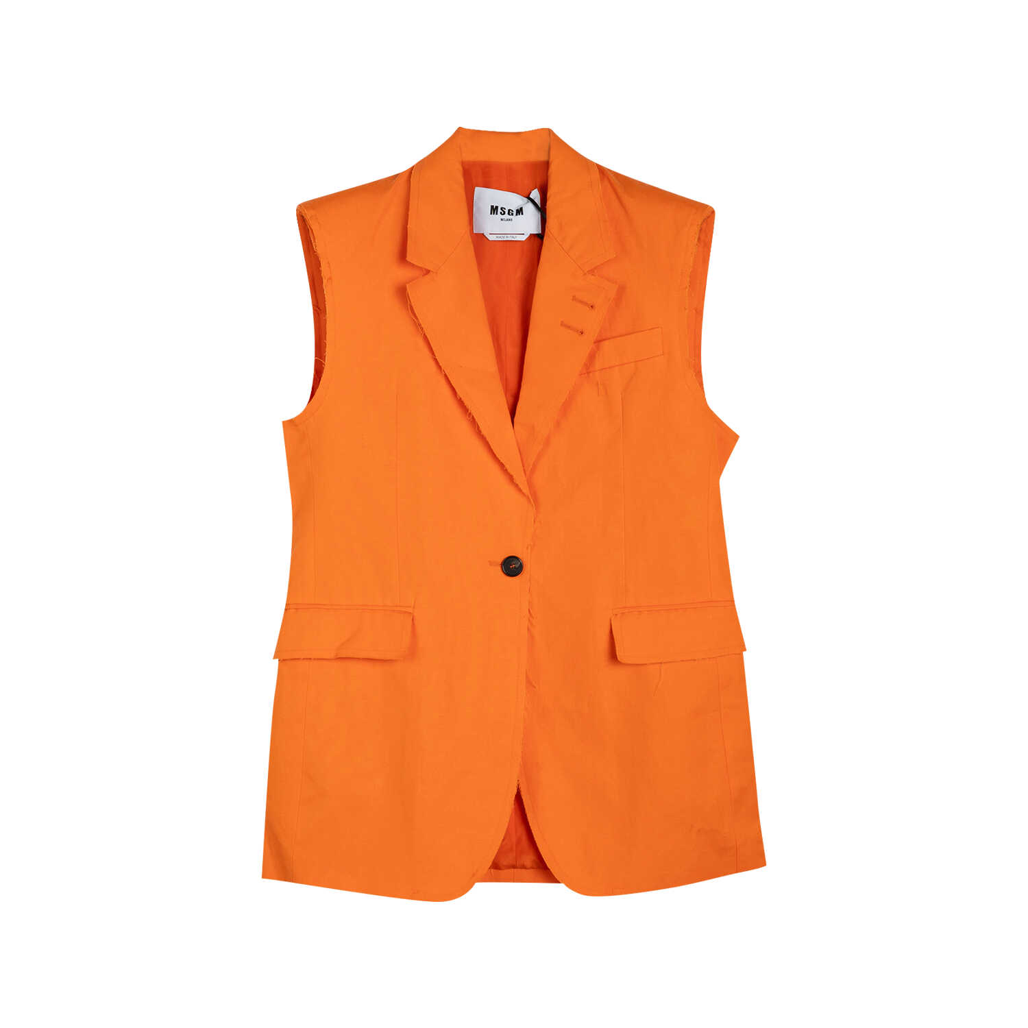 全新未使用MSGM女士肩垫背心