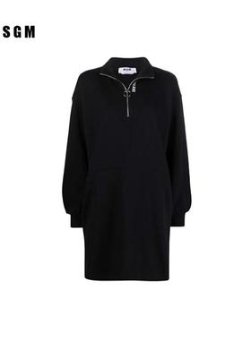 MSGM女式学院风长袖T恤裙