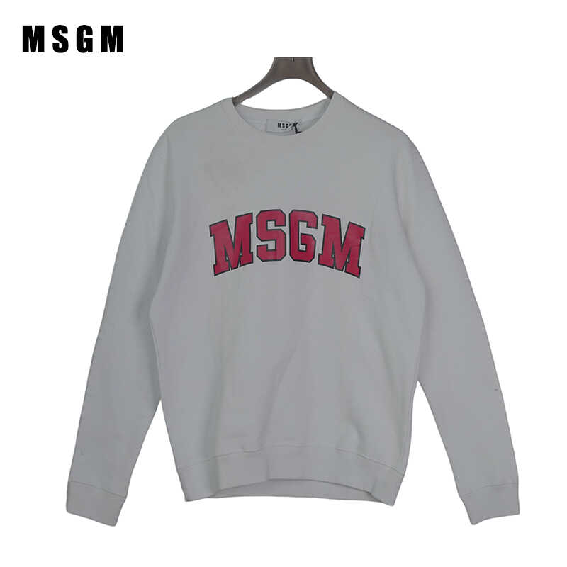 潮牌意大利圆领套头长袖卫衣MSGM