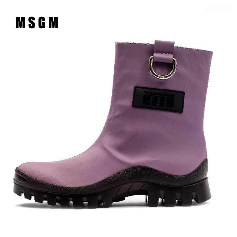 时尚潮流厚底短筒靴子