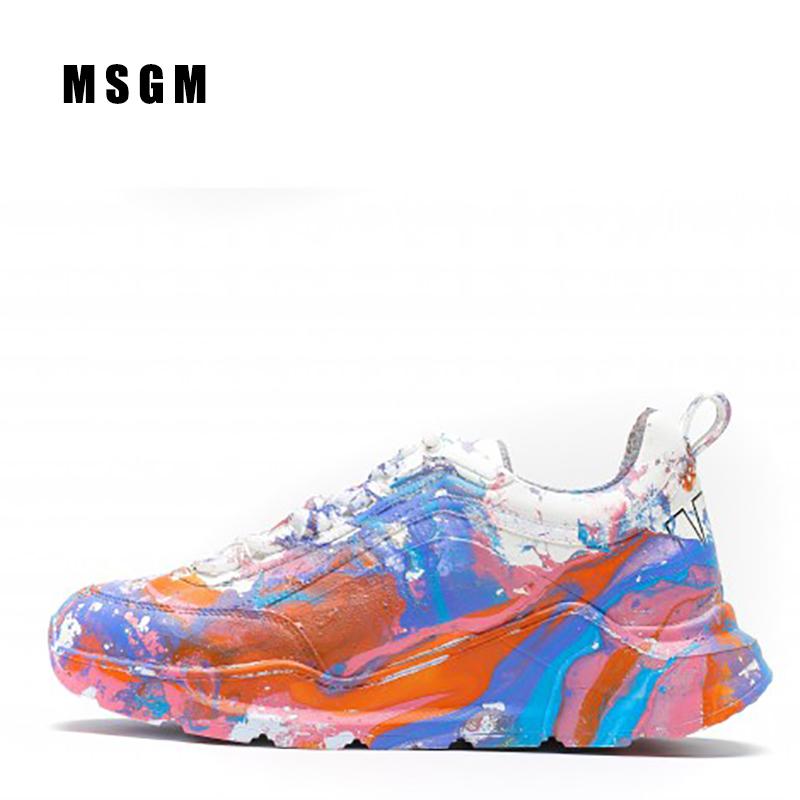 2024春秋新款麦昆绘绘小白鞋