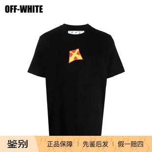 OFF T恤 WHITE圆领套头印花LOGO短袖
