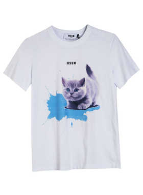 全新未使用MSGM女士上装T恤短袖