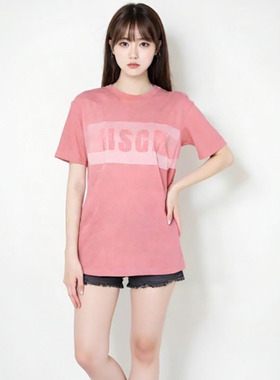MSGM棉质LOGO标识印花时尚短袖T恤