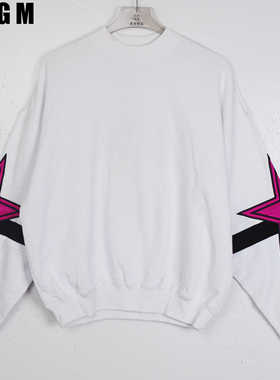 MSGM女士运动衫圆领套头长袖卫衣