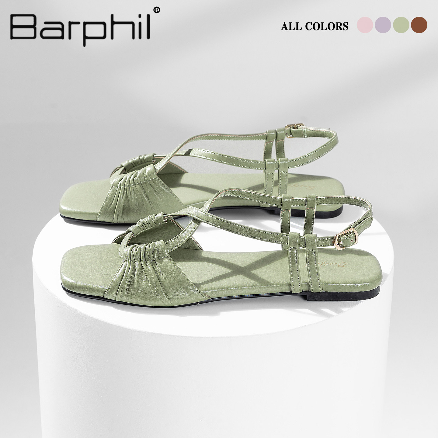 Barphil【旷野的风】凉鞋 羊皮手工鞋气质女鞋小众设计感凉鞋夏图片