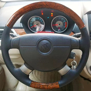 12款 凯越把套专用手缝全包 别克凯越方向盘套真皮04
