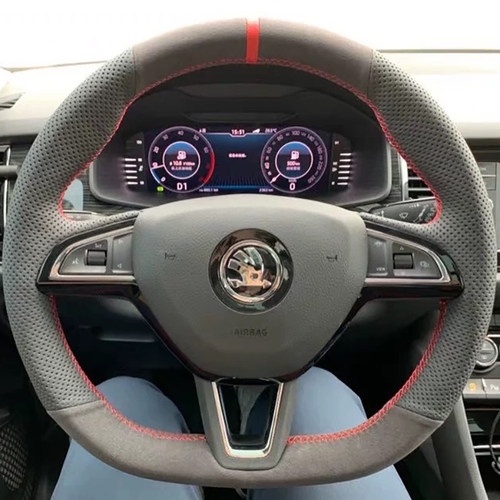 斯柯达速派明锐柯迪亚克方向盘套