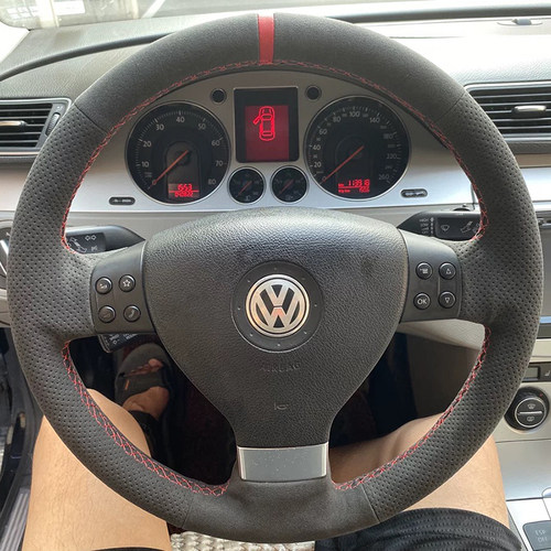 大众迈腾速腾朗逸真皮方向盘套