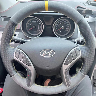 朗动把套手缝专用全包款 16款 现代朗动方向盘套真皮12