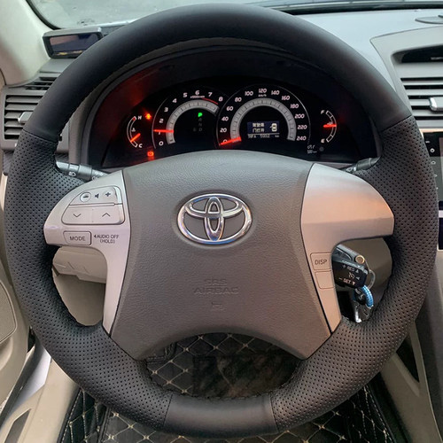 丰田汉兰达凯美瑞真皮方向盘套