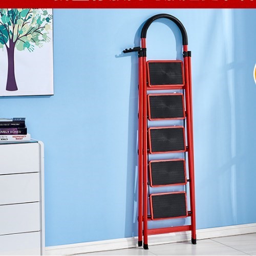 2米伸缩架梯四步梯梯子 家用 折叠梯 室内 便携移动扶梯1.5米楼梯