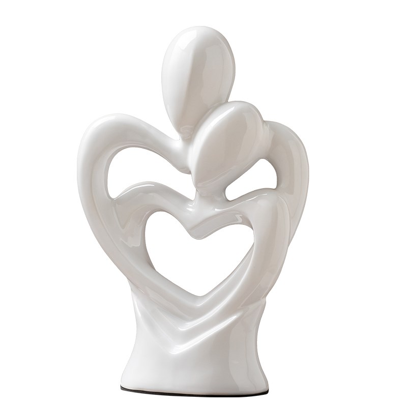 现代轻奢情侣心心相印摆件新婚创意伴手礼品套装闺蜜朋友结婚礼物