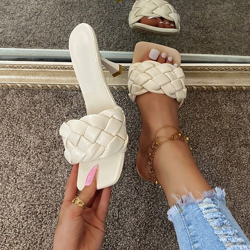 好货Luxury Slides Women 8cm High Heels Mules Fetish Pumps In