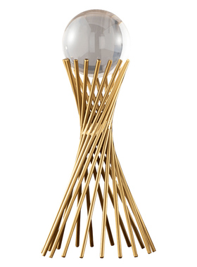 北欧轻奢房间客厅水晶球装饰品艺术简约办公室书桌电视柜水晶摆件