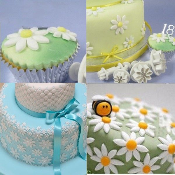 New Fondant Mould Daisy Flowers Sun Flower Shape Plunger