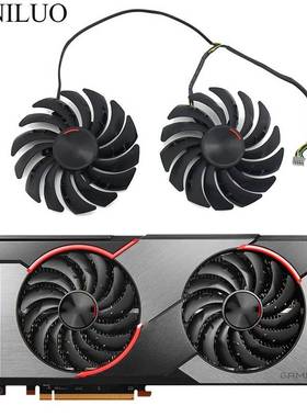 2pcs/lot PLD10010S12HH 95mm RX 5700 5600 XT  MSI Radeon RX57