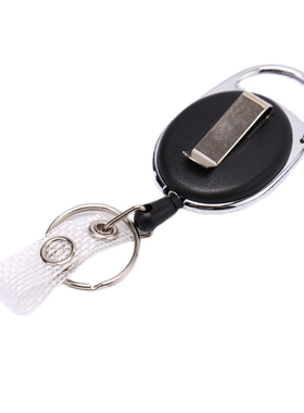 ost Yoyo Ski Pass ID Card Holder Key Ring Keyring Steel Cord