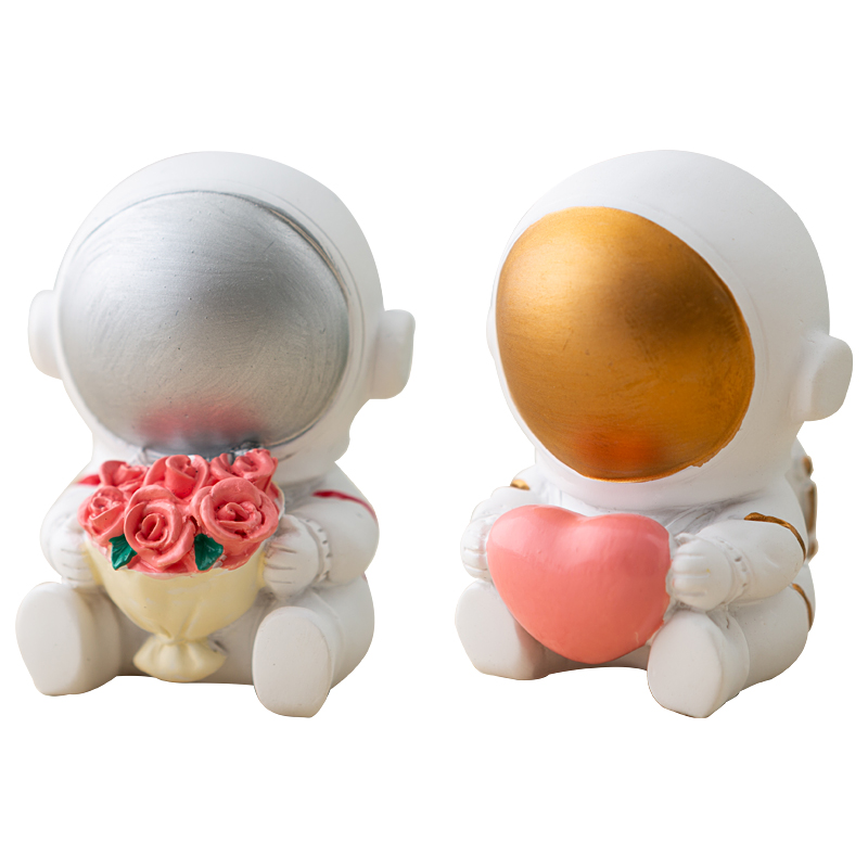 北欧风格宇航员摆件家居饰品可爱太空人儿童房创意小模型装饰摆设
