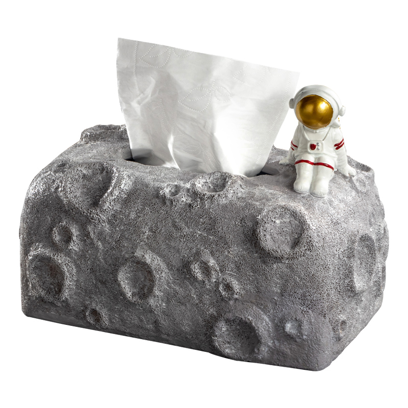 宇航员纸巾盒摆件北欧创意客厅茶几餐桌抽纸盒办公桌太空人装饰品