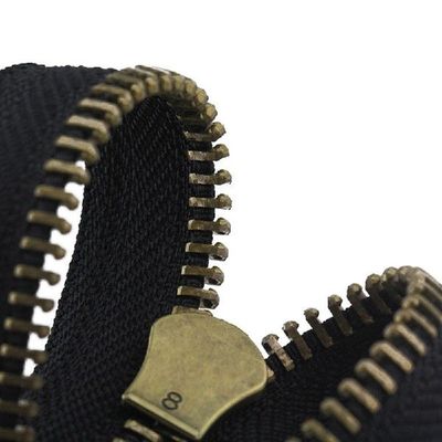 8# Openend Double Sliders Metal Zipper 70120cm High