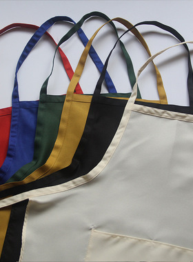 Apron Large Size Black Adult Apron Multi Color Waiter Bakin