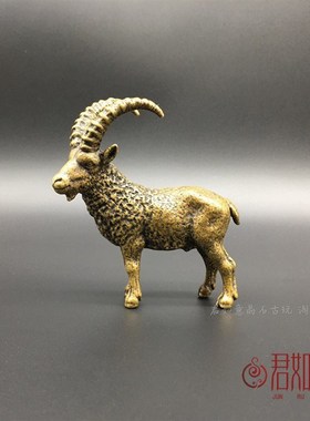 实心铜羊一家摆件铜羊爸爸羊妈妈迷你小羊生肖小铜羊母猪公猪铜玩