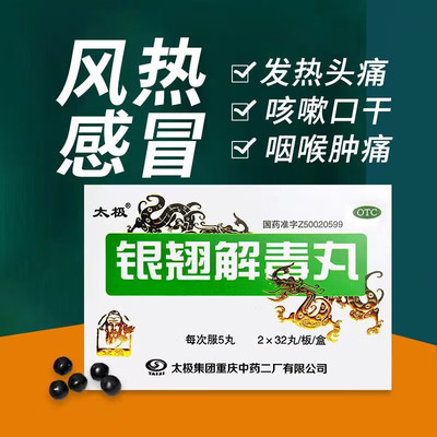 【太极】银翘解毒丸0.15g*64丸/盒