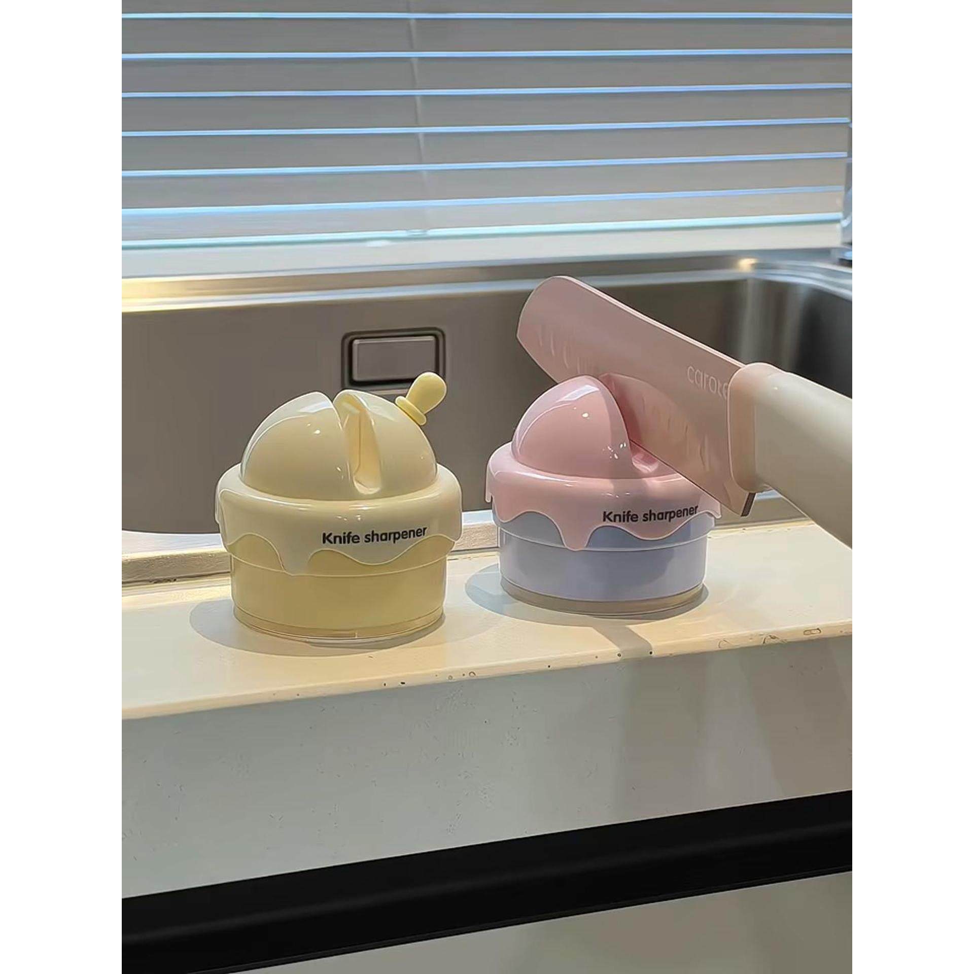 家用陶瓷吸盘磨刀器厨房多功能专用厨刀磨刀剪刀厨刀精磨工具